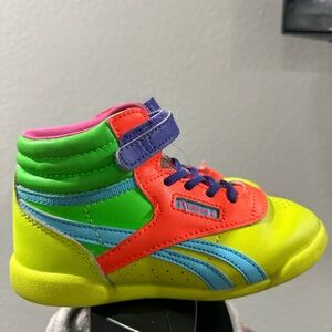 Nike Green and Orange High-Top Sneakers